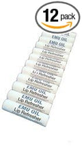 Longview Farms® Emu Oil Lip Refresher – Natural oil Lip Balm, Hydrating Lip Repair & Healing Balm for Very Dry Lips, Chapstick - Original (12 Pack)