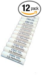 Longview Farms® Emu Oil Lip Refresher – Natural oil Lip Balm, Hydrating Lip Repair & Healing Balm for Very Dry Lips, Chapstick - Original (12 Pack)