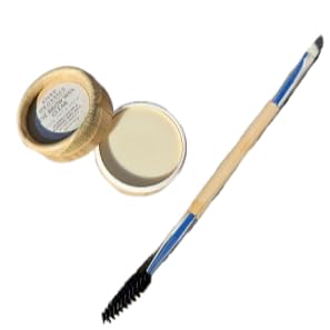 Zero Waste Eyebrow Wax & Growth Serum in Clear, Ash, Caramel, Chestnut, Dark by River Organics (Clear + Brush)