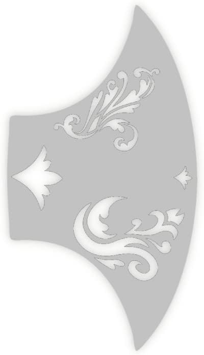 Stencil1FX Flourishes 1 Eyes Makeup Stencil - Fairy Renaissance Elven Princess - Makeup Stencil for Costumes, Dress Up, Halloween, Cosplay, Face Painting, Raves, Festivals, Parades, Parties