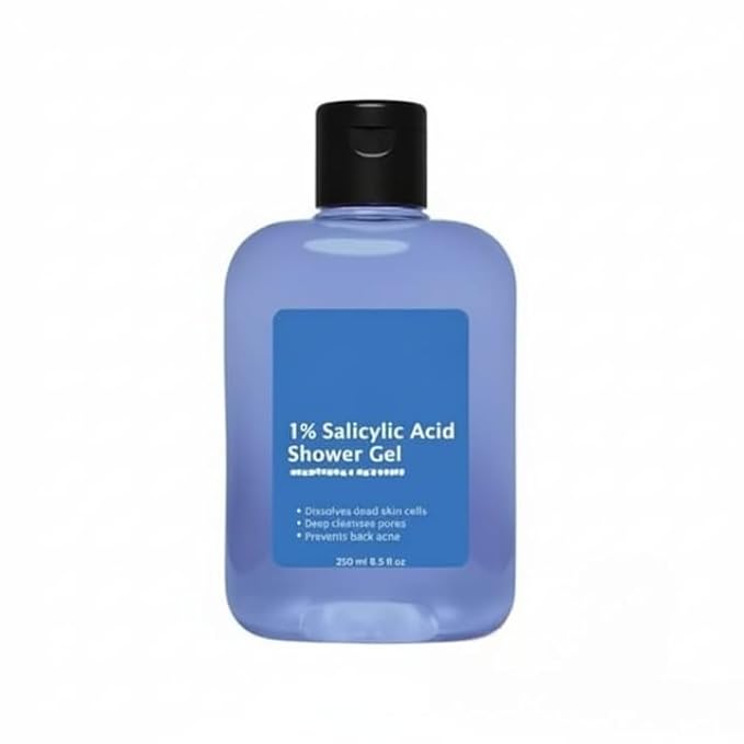 Shower Gel | Exfoliating Body Wash To Prevent Body Acne & Cleanse Skin, Glycolic Acid | For Women & Men | 250 ml