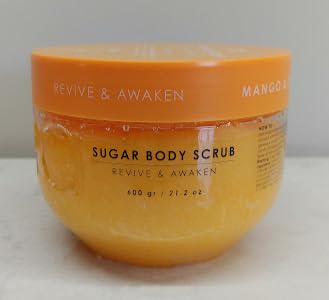 Ciroa, Sugar Body Scrub, MANGO & COCONUT, 21.2 oz, Revive & Awaken, Cruelty & Vegan Free (600gr)