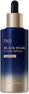 Dr. G Black Snail Retinol Ampoule - Korean Skincare with Snail Mucin - Advanced Retinol Face Ampoule for Glowing Skin - Anti Aging - Pore Minimizer for Fine Lines & Even Skin Tone Support - 1.69 fl oz