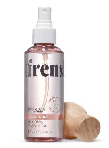 Being Frenshe Desert Rose Women's Hair, Body & Linen Mist Body Spray with Essential Oils - 5 fl oz Pack 1
