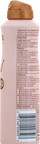 Coppertone Glow Shimmering Sunscreen Spray with Broad Spectrum SPF 50, 5 oz