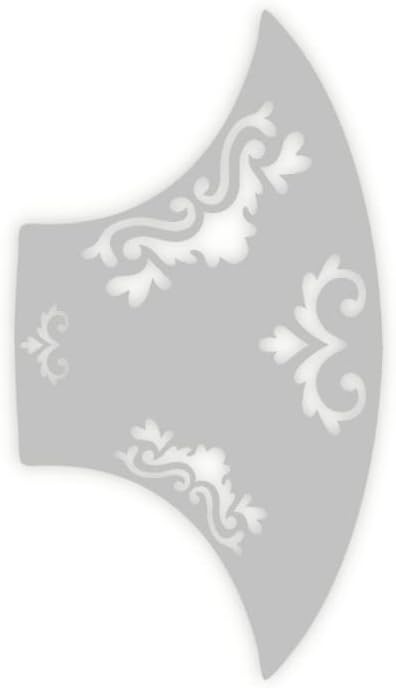 Stencil1FX Flourishes 3 Eyes Makeup Stencil - Fairy Renaissance Elven Princess - Makeup Stencil for Costumes, Dress Up, Halloween, Cosplay, Face Painting, Raves, Festivals, Parades, Parties