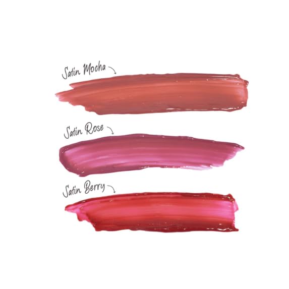 Doll 10 Peptide Plumping Satin Lip Stain– Hydrating Lip Tint w/Hyaluronic Acid & Peptides- Long-Lasting, Lightweight, Semi-Matte Finish- Clean -Cruelty/Paraben Free- .11oz- Satin Berry/Vibrant Pink