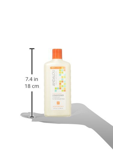 Andalou Naturals Conditioner, Moisture Rich Hair Conditioner, 11.5 Oz, Argan Oil, Shea Butter, Avocado Oil & Vitamin E, Moisturizing for Dry Hair
