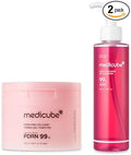 PDRN Soothing Care Duo: Salmon DNA Pink Collagen Jelly Pad and PDRN Jelly to Foam Cleanser | Gentle but Powerful Cleanser and Toner Pad for Radiant, Balanced Skin