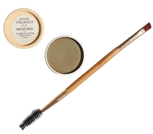 Zero Waste Eyebrow Wax & Growth Serum in Clear, Ash, Caramel, Chestnut, Dark by River Organics (Ash + Brush)