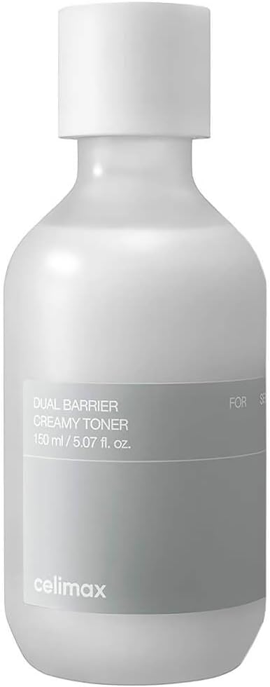 celimax Dual Barrier Creamy Toner | with Ceramides, Peptide, Oil & Alcohol Free, Facial Astringent, Long Lasting Hydration, Calming, Soothing, Non Irritating,150ml