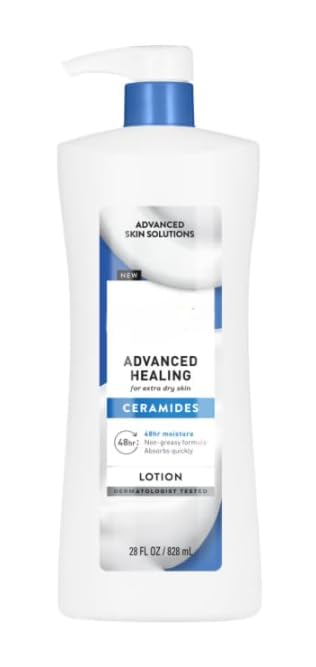 Advanced Healing Hand & Body Lotion With Ceramides For Very Dry Skin, 28 fl oz Pump
