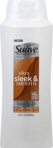 Suave Professionals Smoothing Conditioner for Frizz Control Ultra Sleek and Smooth Deep with Vitamin E for Hair 28 oz