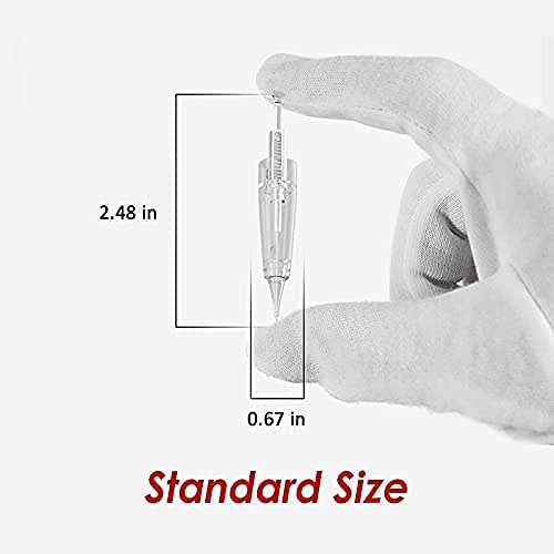 Permanent Eyebrow Makeup Tattoo Machine Kit with 700mAh Wireless Battery 15 pcs Cartridge Needles Microblading Supply for Eyebrow Lip Eyeliner Microshading Supplies(Pink Tattoo Kit)