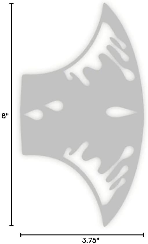 Stencil1FX Eye Drips 1 Tears Makeup Stencil - Water Drops Reusable Stencils for Costumes, Dress Up, Halloween, Cosplay, Face Painting, Raves, Festivals, Parades, Parties