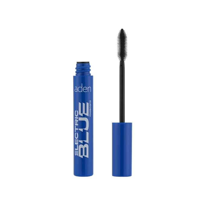 aden Blue Mascara Volume and Length Waterproof – Smudge-Proof Voluminous Tubing Mascara for Eyelashes Long Lasting – Vegan Formula, Blue Makeup for Stunning Eyelashes – Made in Italy