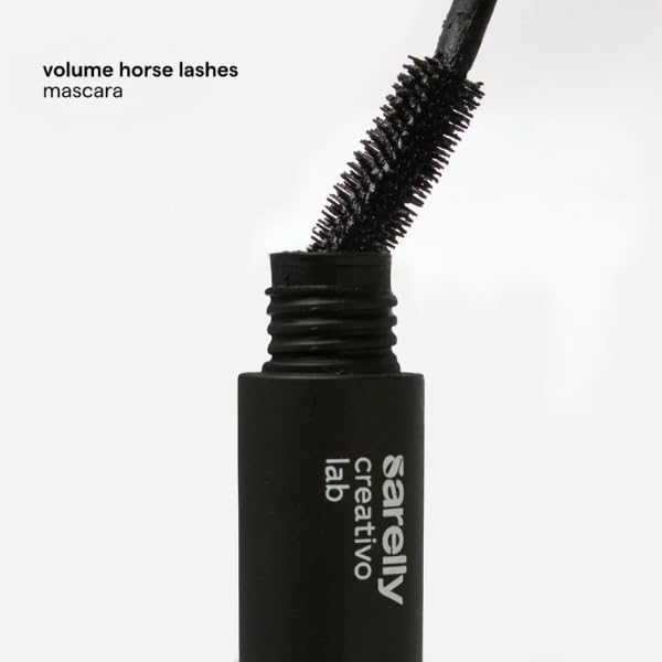 SARELLY Horse Lashes Mascara | Waterproof | Volumizing & Lengthening | Lash-Conditioning | Vegan & Cruelty-Free