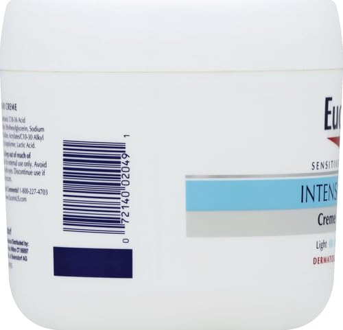 Eucerin Advanced Repair Body Cream for Very Dry Skin, Fragrance Free Daily Body Moisturizer, 16 Oz Jar (Pack of 12)