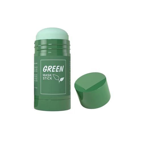 Green Tea Mask Stick for Face, Blackhead Remover Clay Mask, Deep Pore Cleansing Stick, Oil Control Acne Treatment, Moisturizing Detox Face Mask, Pore Minimizing Skincare for Women and Men