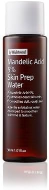[BY WISHTREND] Mandelic Acid 5% Skin prep Water, Gentle Skin Korean exfoliator for face, Aha Bha Toner, Ideal for Sensitive Skin (1 Fl Oz (Pack of 1))