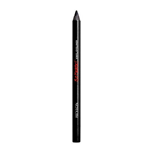 REVLON Pencil Eyeliner, So Fierce Vinyl Eye Makeup, Waterproof, Smooth Gliding, Longwearing with Shiny Vinyl Finish, 860 Midnight Mystery, 0.042 Oz