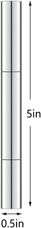 3ml Empty Nail Oil Pen with Brush, Twist Pen for Tooth Whitening, Gel Lip Gloss Container, Eyelash Growth Liquid Tube(Silver, 6PCS)