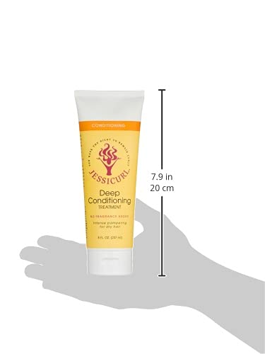 Jessicurl, Deep Conditioning Treatment, No Fragrance Added, 16 Fl oz. Deep Conditioner for Dry Damaged Hair, great Anti Frizz Hair Mask and Leave in Conditioner for Curly Hair