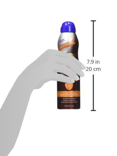 Banana Boat Dry Oil Tanning Spray Sunscreen SPF 8, 6oz | Sun Tanning Oil with SPF 8 Sunscreen, Oxybenzone-Free, 6oz (Pack of 3)