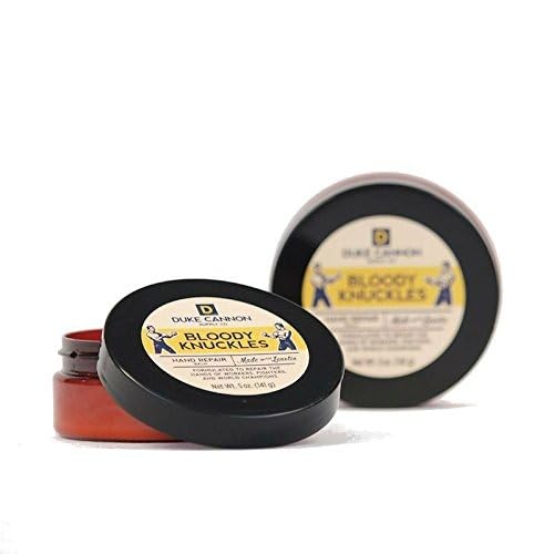 Duke Cannon Supply Co. Bloody Knuckles Hand Repair Balm 3-Pack – 5 oz Unscented Hand Cream for Workers Fighters and Athletes – Heavy Duty Moisturizer for Dry Cracked Hands