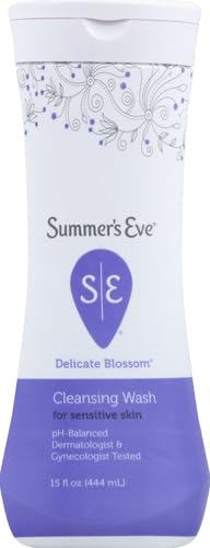 Summer's Eve Feminine Wash, Delicate Blossom, Daily pH-Balanced Body Wash for Women, Feminine Care to Remove Vaginal Odor, Gynecologist Tested, 15 Fl Oz (Pack of 2)