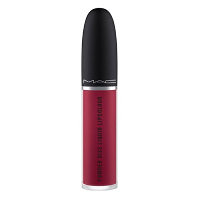 MAC Cosmetics Powder Kiss Liquid Lipcolour - 983 Burning Love (Deep intense berry) .17 oz / 5 ml