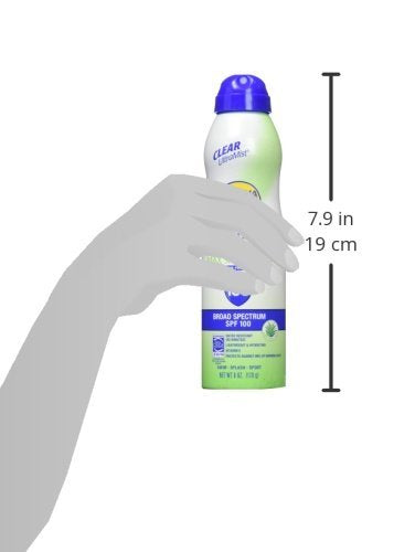Banana Boat Ultra Defense Clear Sunscreen Spray SPF 100, 6oz | Lightweight Sunscreen, Banana Boat SPF 100, Water Resistant, 6oz (Pack of 2)
