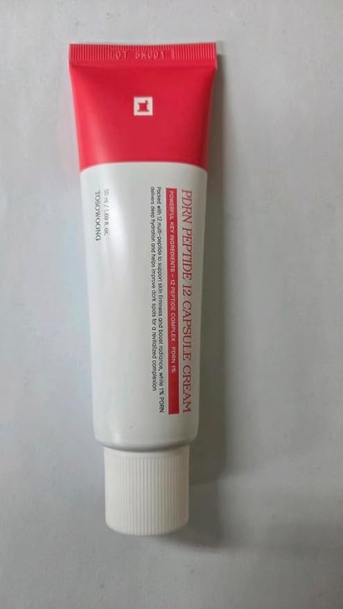 TOSOWOONG PDRN Peptide 12 Capsule Cream, Salmon DNA 10,000ppm, 12 Peptides Moisturizer for Anti Aging, Wrinkle & Fine Lines, 8 Hyaluronic Acids Hydration, Korean Skincare, 50ml / 1.69 fl. oz.