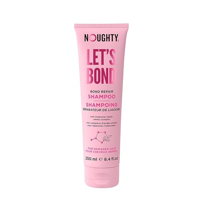 Noughty Let's Bond Builder Shampoo for Repair, Restorative Formula for Chemically Treated and Colored Hair, Strengthening Formula to Reduce Breakage and Protect Color for Longer 8.4fl.oz