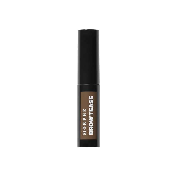 Morphe Brow Tease Eyebrow Gel Mousse - Volumizing Brow Gel to Tint, Thicken & Shape with 100% Natural Bamboo Fibers - Enriched with Conditioning Coffee Seed Oil - Latte (0.16 fl oz)