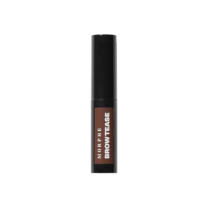 Morphe Brow Tease Eyebrow Gel Mousse - Volumizing Brow Gel to Tint, Thicken & Shape with 100% Natural Bamboo Fibers - Enriched with Conditioning Coffee Seed Oil - Mocha (0.16 fl oz)