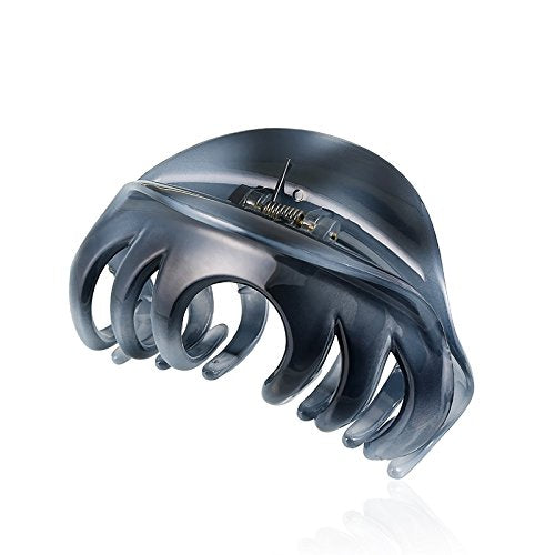 Premium Hair Claw Clips For Thick Hair, Strong Holding Power Claw Hair Clamps Delicate Hair Grip for Women and Girls (Gray - 1pcs)