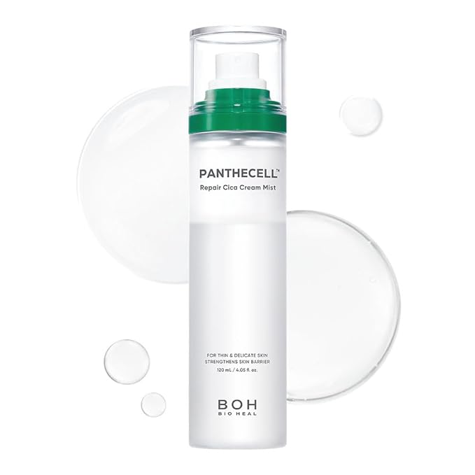 BIOHEAL BOH Panthecell Repair Cica Cream Mist 4.05 fl oz | Shake to Mix Milky Toner Spray for Skin Barrier Repair, Hydrating Face Mist for Thin Sensitive Skin, Skin Thickening Glow for Glass Skin