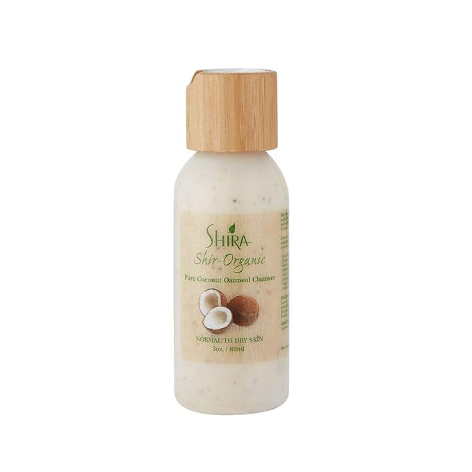 Shira Shir-Organic Pure Coconut Oatmeal Cleanser For Normal To Dry Skin Removes Dead Skin Cells And Provide Nourished Hydrated Soothing Skin.(89ml)