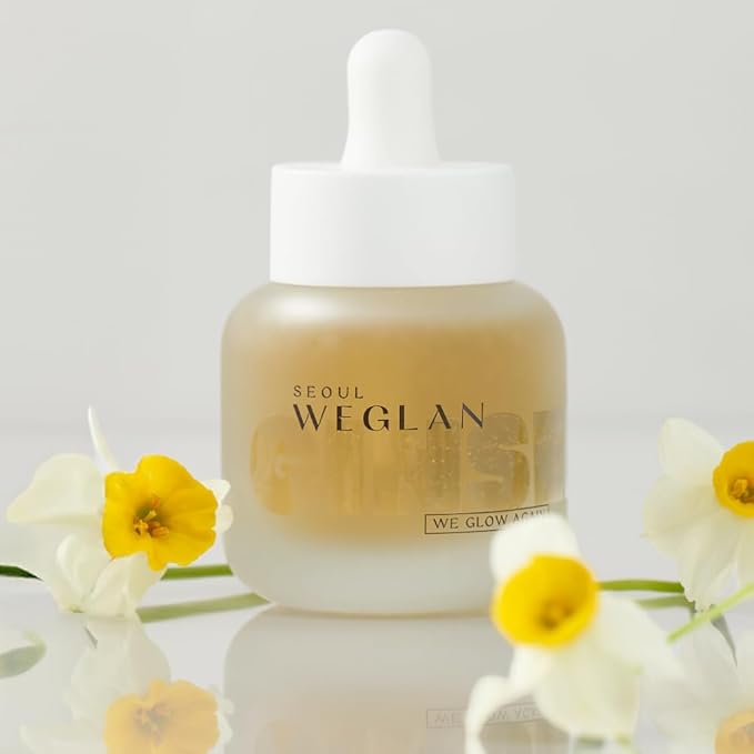 WEGLAN K-Ginseng Glow Ampoule 30ml – Korean Hydrating Face Serum & Essence with 6-Year Ginseng, Dexpanthenol (B5), and Soothing Botanicals – Lightweight, Moisturizing, Non-Sticky Formula