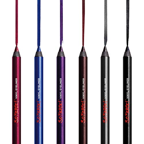 REVLON Pencil Eyeliner, So Fierce Vinyl Eye Makeup, Waterproof, Smooth Gliding, Longwearing with Shiny Vinyl Finish, 860 Midnight Mystery, 0.042 Oz