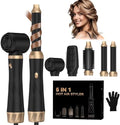5 in 1 Hair Dryer Brush, Blow Dryer Brush Set with Air Curler Wrap Hair Styler, Negative Ionic Blow Dry Brush, Detachable Hair Tool for Curling, Volumizer,Straightener,Drying