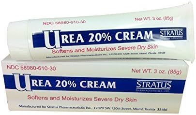 Urea 20% Almond Scent Cream 3oz - Dry Skin Moisturizer for Eczema & Psoriasis