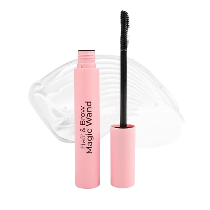 MCoBeauty - Hair & Brow Magic Wand - 2-in-1 Gel for Taming Baby Hairs & Shaping Eyebrows - Flexible Silicone Brush with Bristles - Versatile Brow and Baby Hair Gel - Stocking Stuffers