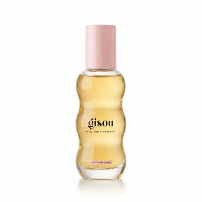 Gisou Glow All The Way Hair & Lip Gift Set: Lip Oil, Hair Mask, Oil & Perfume