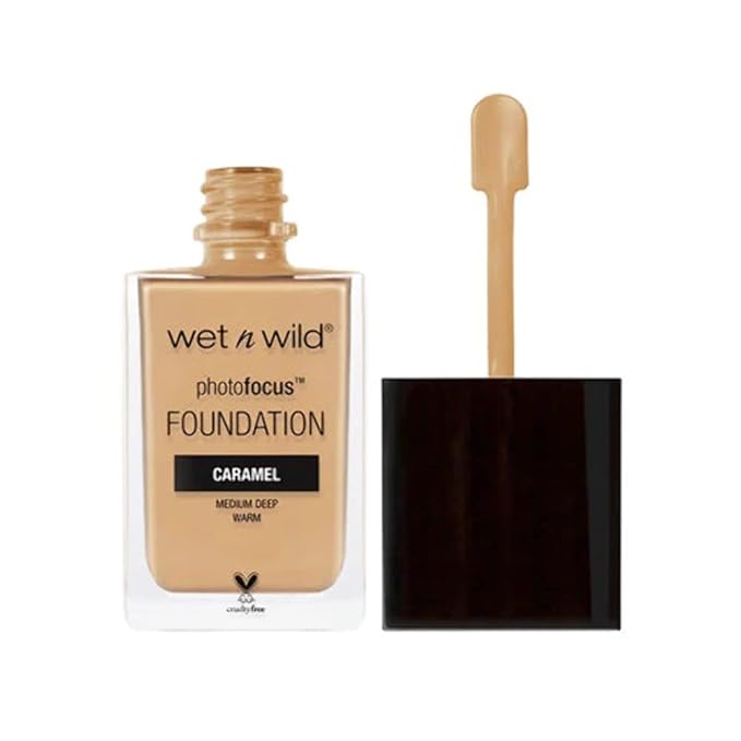 wet n wild Photo Focus Matte Liquid Foundation Buff Bisque, Vegan & Cruelty-Free