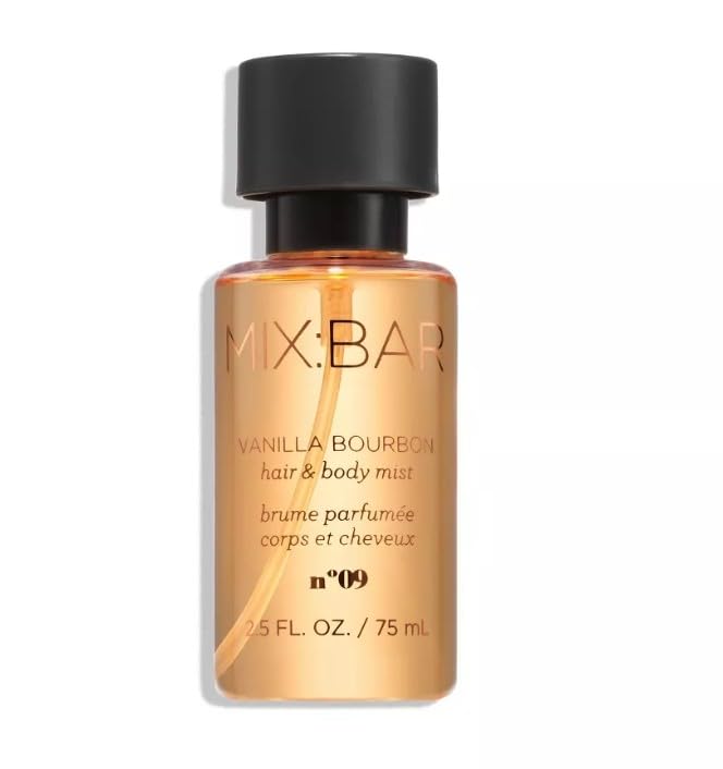 MIX:BAR Vanilla Bourbon Perfume & Body Mist Bundle | Eau de Parfum + 2.5oz Mini Body Spray | Warm, Sweet, Long-Lasting Fragrance | Travel-Friendly, Cruelty-Free, Vegan