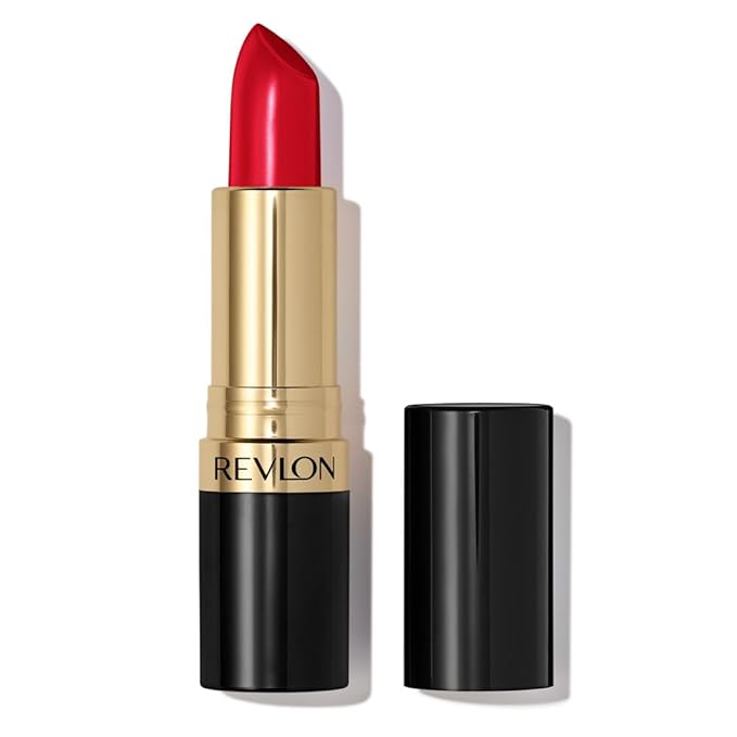 Revlon Super Lustrous Lipstick, Creamy Formula For Soft, Fuller-Looking Lips, Moisturized Feel, 809 Wild Saffron, 0.15 oz