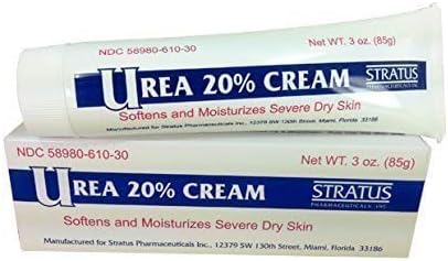 Urea 20% Almond Scent Cream 3oz - Dry Skin Moisturizer for Eczema & Psoriasis