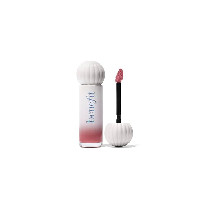 Benefit Plushtint Moisturizing Matte Lip Tint #2 Cream Puff (Almond Pink), 0.2 Ounce